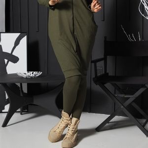 Ribbed cotton leggings